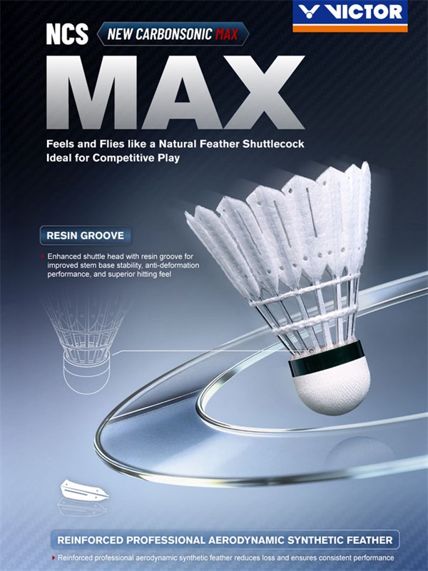 Paket 10 tub: Badminton žogice Victor Carbonsonic NCS MAX