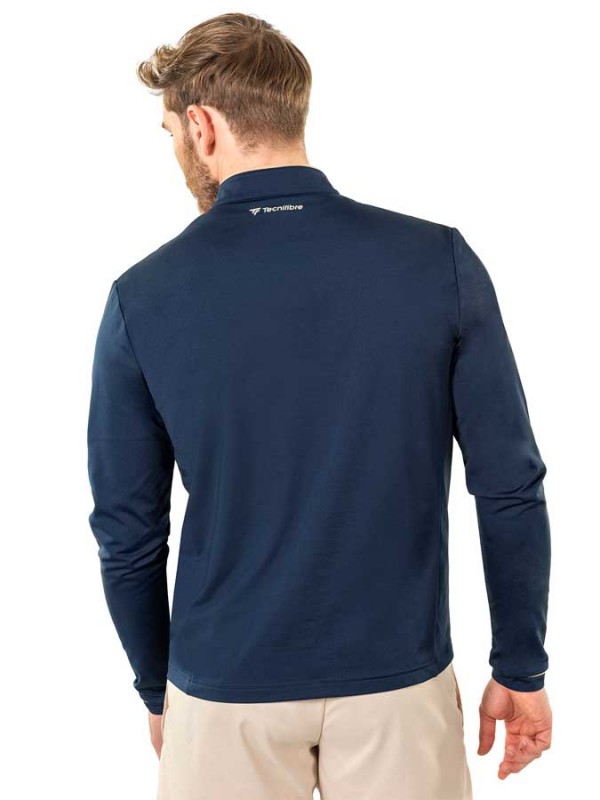 Tecnifibre majica Thermo zip Pro Marine z dolgimi rokavi