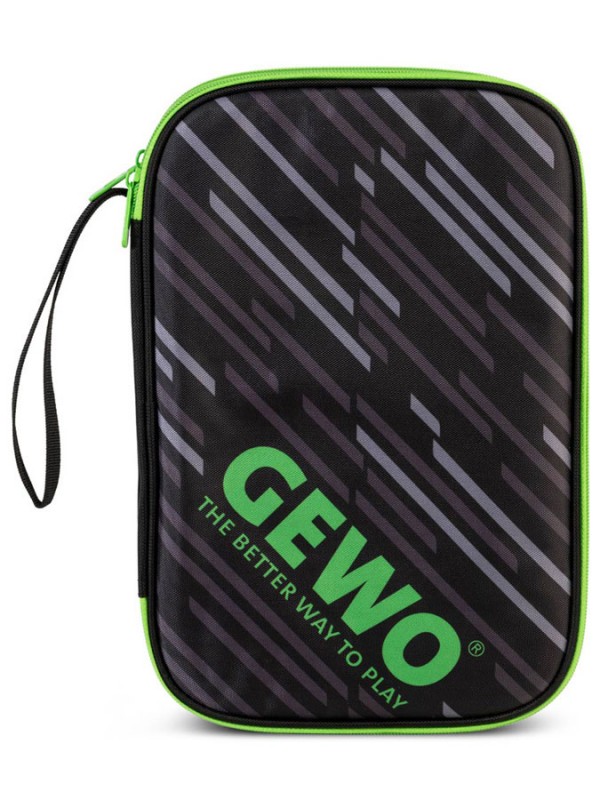 Ovitek za namizno teniški lopar GEWO Double cover Stripes Lime
