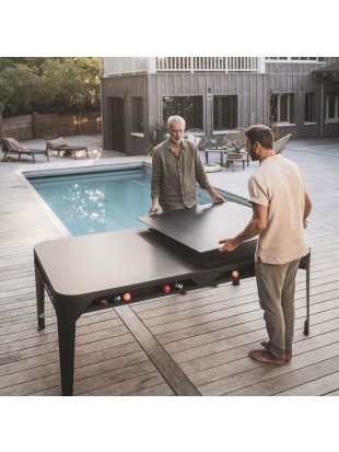 Cornilleau Hyphen biljard miza – črna z dark grey podlogo