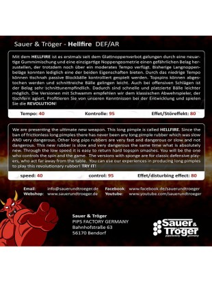 Guma Sauer&Troger HellFire - Long Pimple