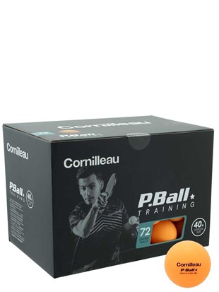 Žogice za namizni tenis Cornilleau P-BALL ABS Training* x72 oranžne