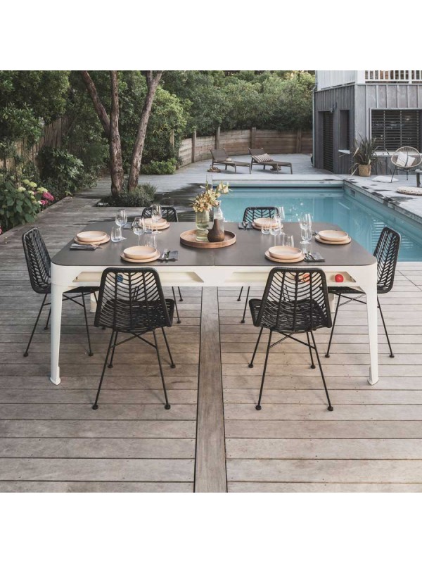 Cornilleau Hyphen biljard miza – bela z dark grey podlogo