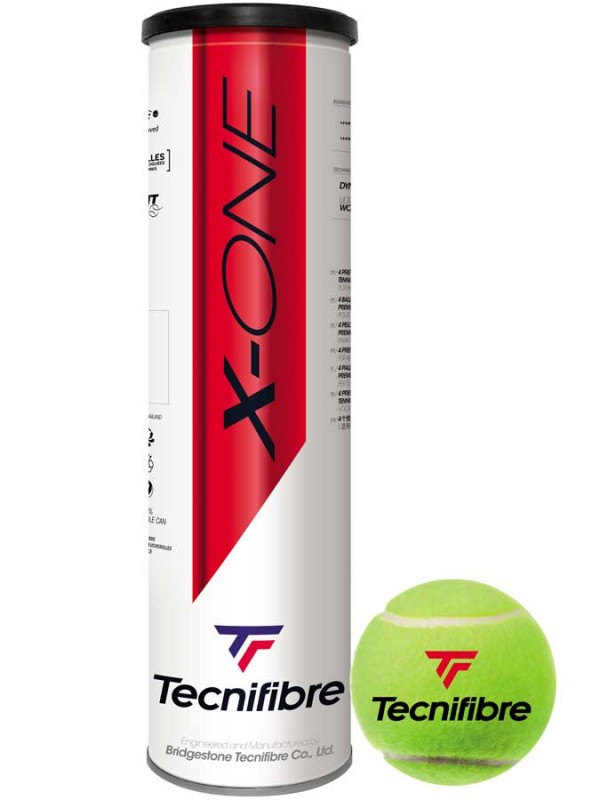 Tenis žogice Tecnifibre X-One 4 žoge